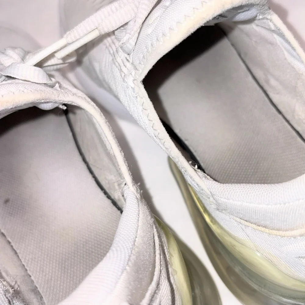 Nike Air Max‎ 270 Triple White Kids 5.5Y Womens 7 Sneakers 943345-103